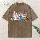 Jesus Is The Answer Christian Washed T-Shirt