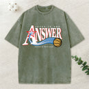 Jesus Is The Answer Christian Washed T-Shirt