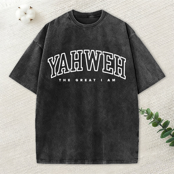 YAHWEH Christian Washed T-Shirt
