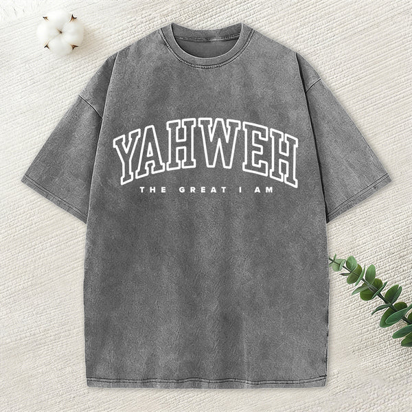 YAHWEH Christian Washed T-Shirt