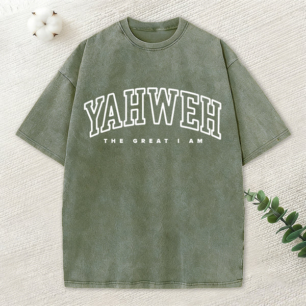 YAHWEH Christian Washed T-Shirt