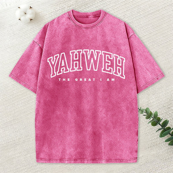 YAHWEH Christian Washed T-Shirt