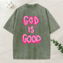 God Is Good Christian Washed T-Shirt