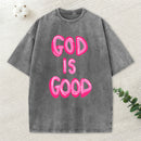 God Is Good Christian Washed T-Shirt