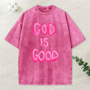God Is Good Christian Washed T-Shirt