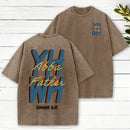 Loved By Her Man Him Woman Christian Couple Washed T-Shirt