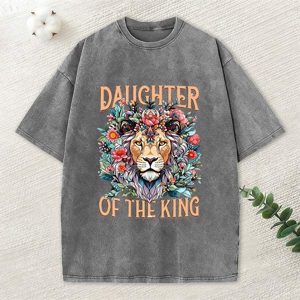 Daughter Of The King Christian Washed T-Shirt
