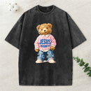 Jesus Loves Me Christian Washed T-Shirt