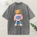 Jesus Loves Me Christian Washed T-Shirt