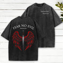 Fear No Evil Christian Washed T-Shirt