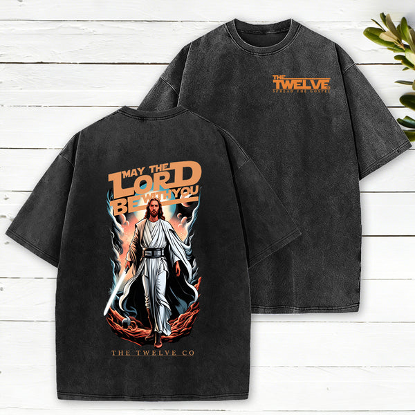 May The Lord Be With You Christian Washed T-Shirt