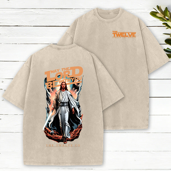 May The Lord Be With You Christian Washed T-Shirt