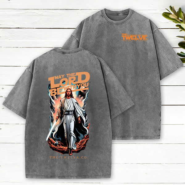 May The Lord Be With You Christian Washed T-Shirt