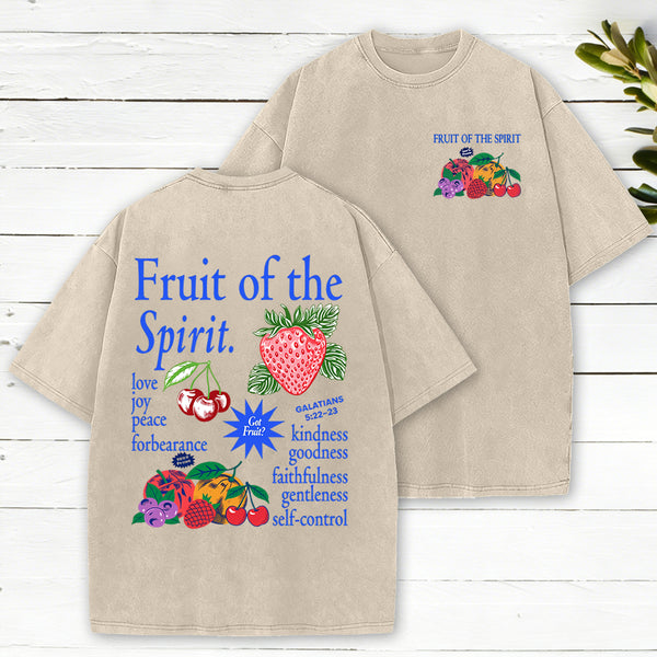 Fruit Of The Spirit Christian Washed T-Shirt