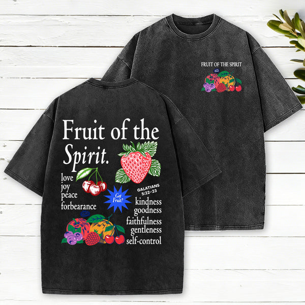 Fruit Of The Spirit Christian Washed T-Shirt