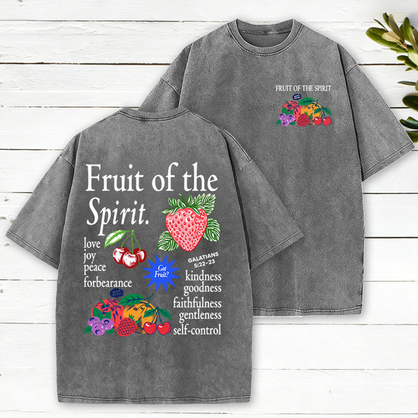 Fruit Of The Spirit Christian Washed T-Shirt