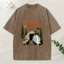 The Stone Was Rolled Away Christian Washed T-Shirt