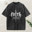Faith Over Fear Christian Washed T-Shirt
