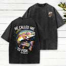 He Called Me To Fish Chrisian Washed T-Shirt