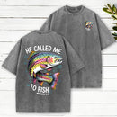 He Called Me To Fish Chrisian Washed T-Shirt