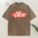 Jesus The Only Way Christian Washed T-Shirt