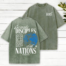 Go Make Disciples Christian Washed T-Shirt