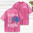 Go Make Disciples Christian Washed T-Shirt