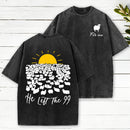 He Left The 99 Christian Washed T-Shirt