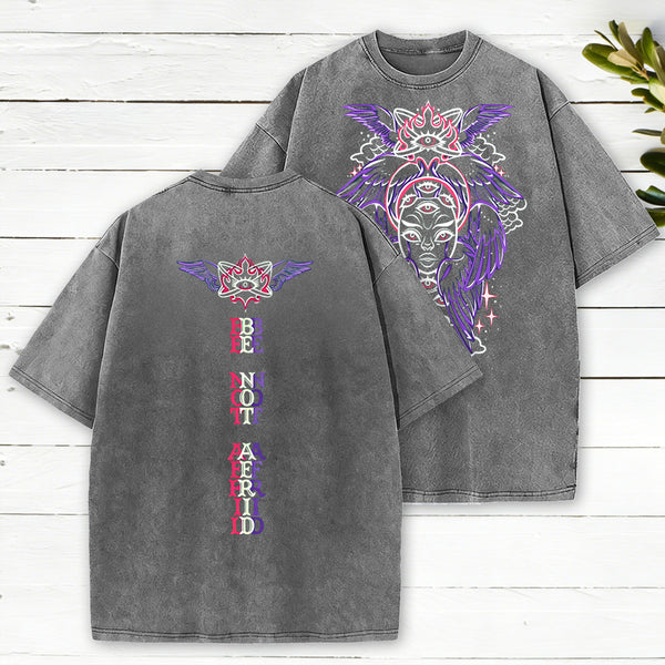 Be Not Afraid Christian Washed T-Shirt