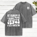 Follow Jesus And Slap People Funny Christian Washed T-Shirt