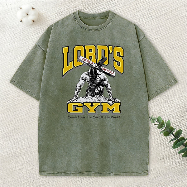 Lords Gym Christian Washed T-Shirt