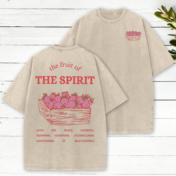 The Fruit Of The Spirit Christian Washed T-Shirt