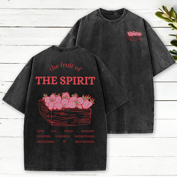 The Fruit Of The Spirit Christian Washed T-Shirt