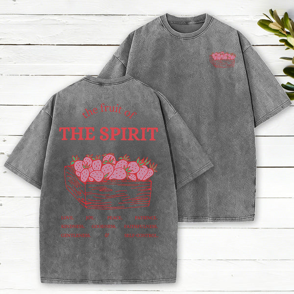 The Fruit Of The Spirit Christian Washed T-Shirt