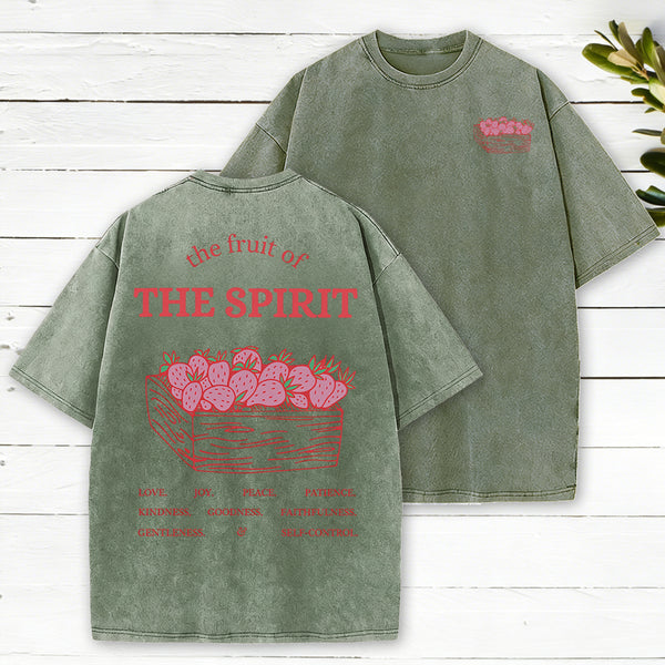 The Fruit Of The Spirit Christian Washed T-Shirt