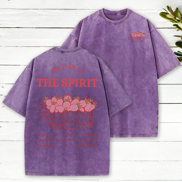 The Fruit Of The Spirit Christian Washed T-Shirt