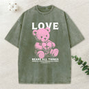 Love Bears All Things Christian Washed T-Shirt