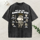 Put On The Armor Of God Christian Washed T-Shirt