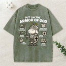 Put On The Armor Of God Christian Washed T-Shirt