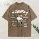 Put On The Armor Of God Christian Washed T-Shirt