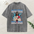 Ready Your Bible Bruh Christian Washed T-Shirt