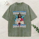 Ready Your Bible Bruh Christian Washed T-Shirt