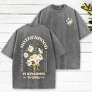 Motherhood Is Kingdom Christian Washed T-Shirt