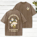 Motherhood Is Kingdom Christian Washed T-Shirt