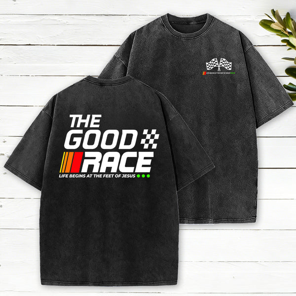 The Good Race Christian Washed T-Shirt