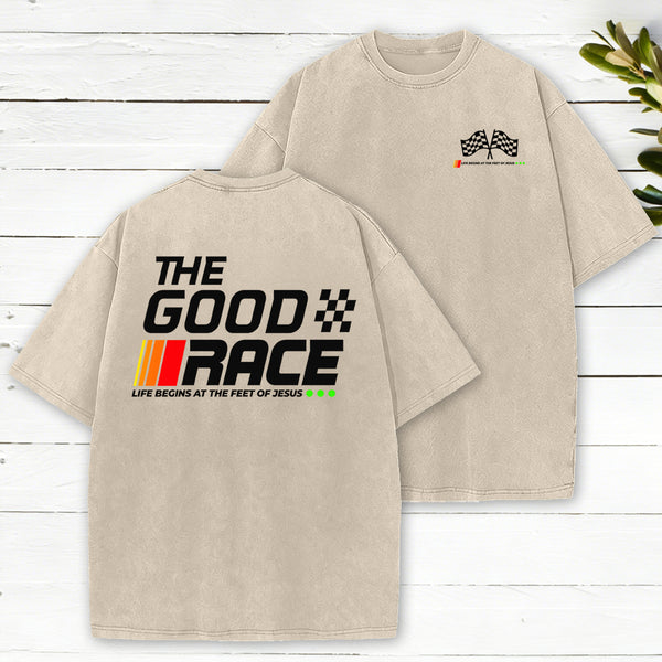 The Good Race Christian Washed T-Shirt