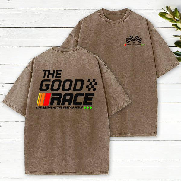 The Good Race Christian Washed T-Shirt