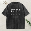YHWH This Is My Name Forever Chirstian Washed T-Shirt