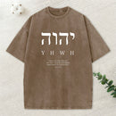 YHWH This Is My Name Forever Chirstian Washed T-Shirt