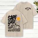 Stay Salty Ocean Waves Christian Washed T-Shirt